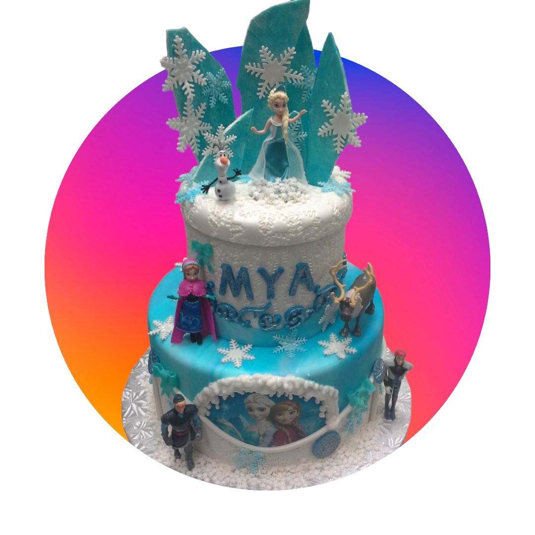 Beautiful Frozen Cake
